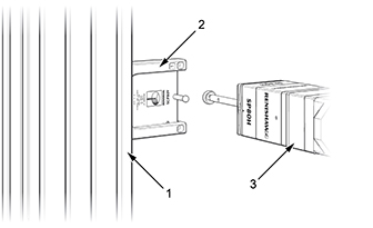 SCP80V mounted on an OEM's mounting system for use with SP80H