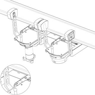 Technical drawing: Technical drawing: Positioning RSP3-6 next to SFP2 using RCP TC-3 ports