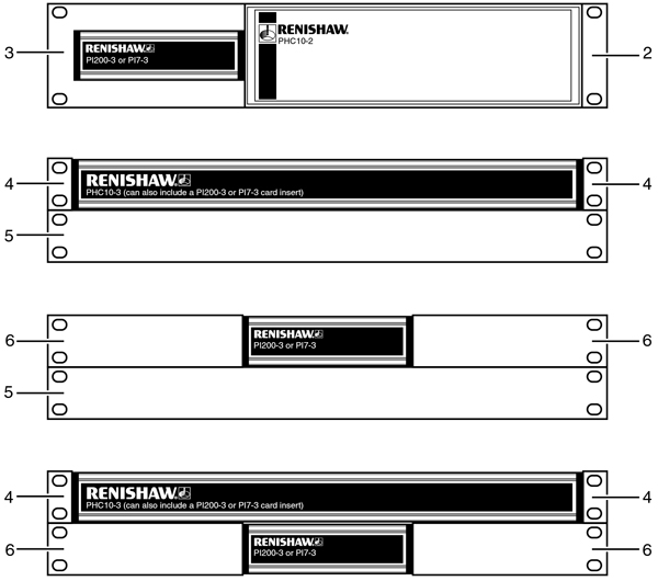 1U bracket options for a 19 inch rack