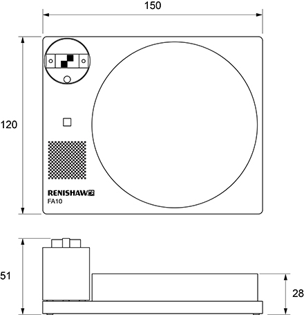 Technical drawing: Technical drawing: FA10 dimensions