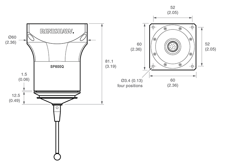 SP600Q dimensions