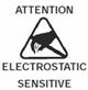Attention electrostatic sensitive label