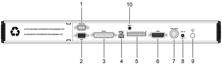 PHC10-3 rear panel layout