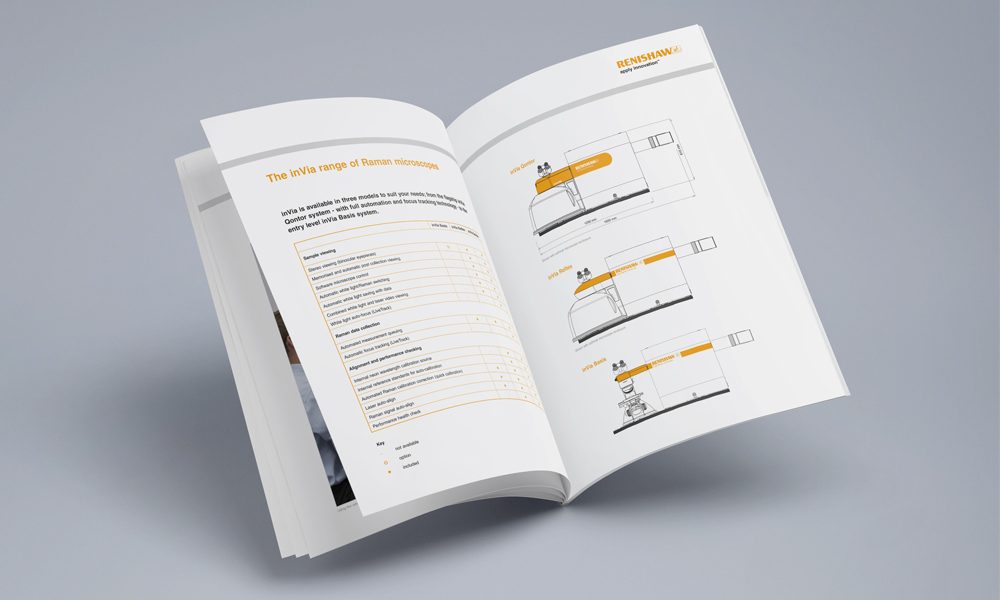 Maquette de brochure Raman