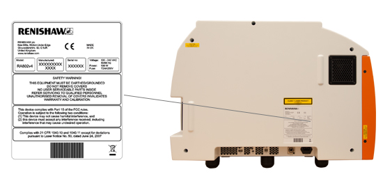 RA802 serial number location