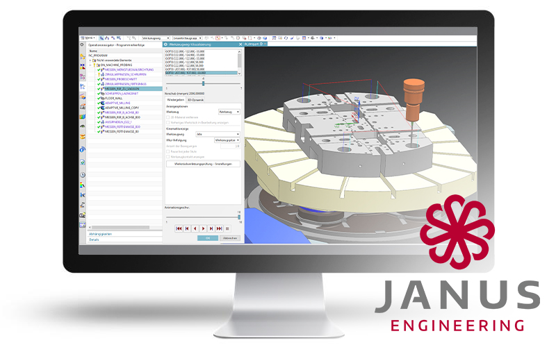 Janus Engineering measuring NX Cam