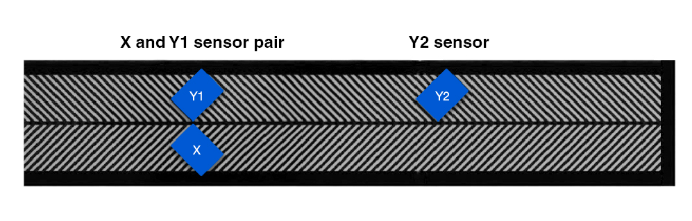 Encoder herringbone scale
