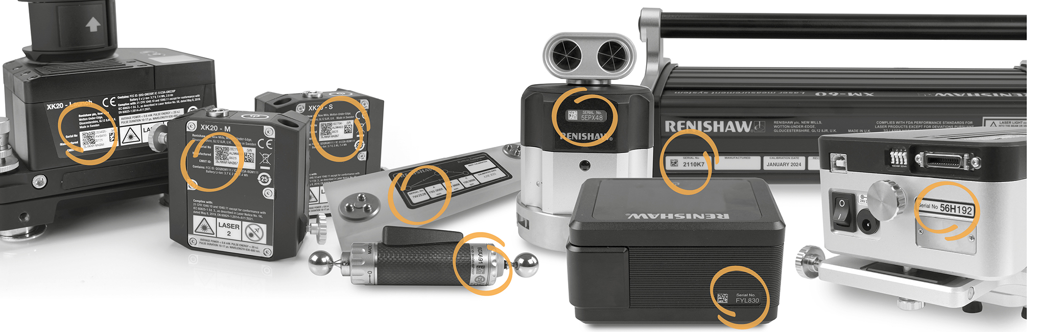 Calibration products serial number location