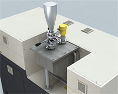 AM-Prozess Bild 1 Einfüllen des Metallpulvers in die AM250