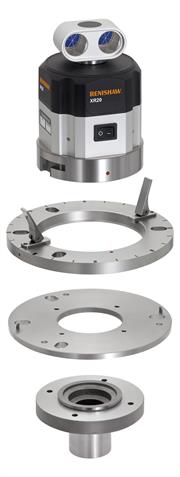 Montagem do calibrador de eixo rotativo XR20