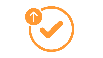 Icon representing increased performance