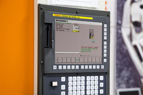 GUI Renishaw em um comando Fanuc