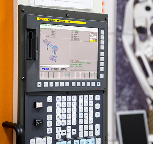 GUI Renishaw installata in un controllo Fanuc