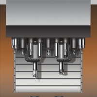 Twin spindle