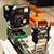 XK20 alignment laser measuring straightness on a carriage