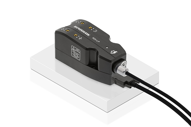 DI detector head on white plinth with white background