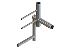 Extracted flow paths from a cross drilled hydraulic block manifold