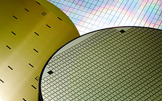 Silicon wafer semiconductor navigation image