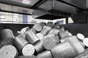 Briquettes of recycled aluminium waste