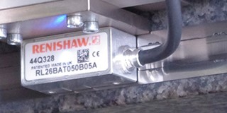 RESOLUTE optical encoder on a tape scale on a SMT machine
