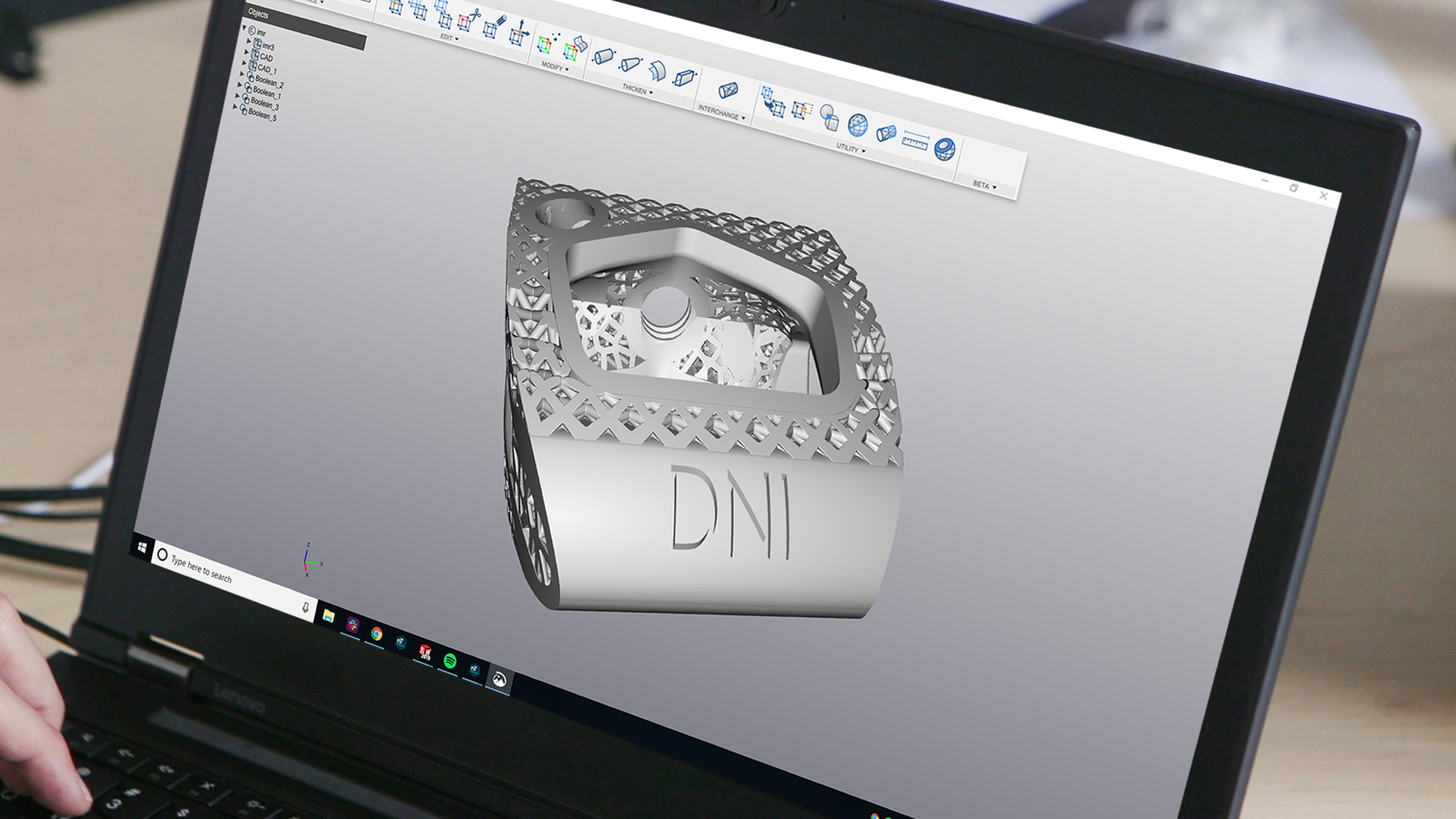 Création de lattices grâce à nTopology Element