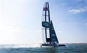 Land Rover BAR training in T3 on the Solent (c) Harry KH/Land Rover BAR