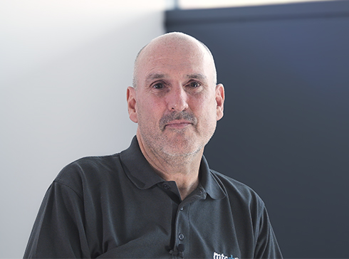 A person being interviewed at the MTC about RCS products