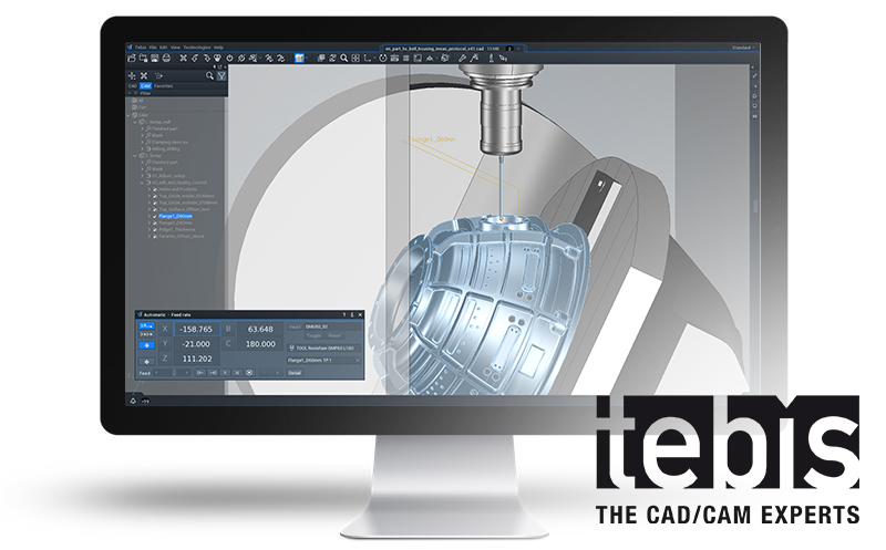 Tebis AG software screenshot on computer