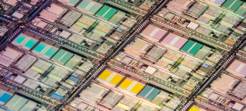 Computer processor wafer macro