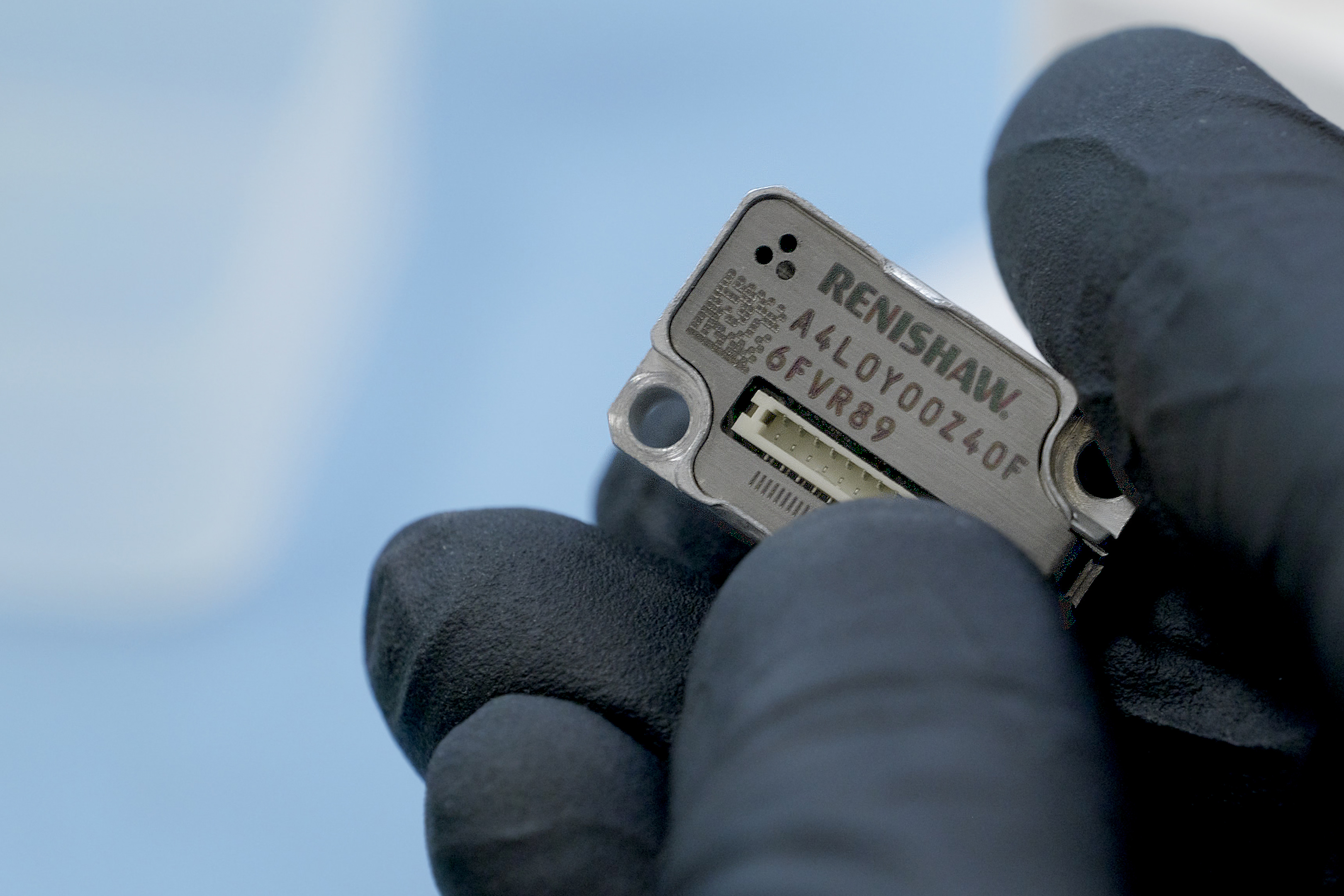 Close-up of ATOM DX optical encoder