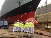 Renishaw Engineering Experience winners visit HMS Dauntless in 2013