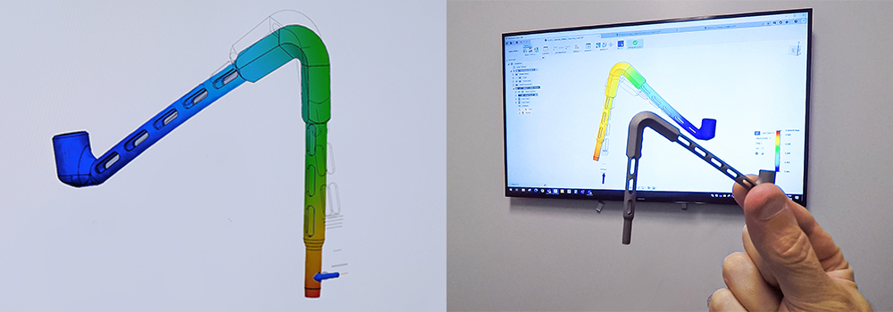 Ontwerp van de additief geproduceerde stylus op maat