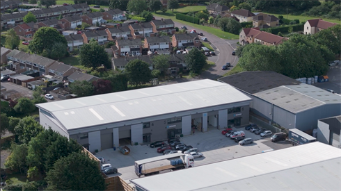 Drone photo of Domin site