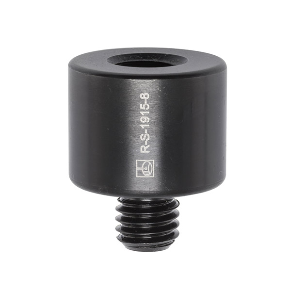 Product RS19158, Ø19 mm × 15 mm steel standoff with M8 thread