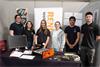 The winning Howell’s School team with their Renishaw mentor, Ben Wallace (right)