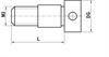 Technical drawing M3 XXT clamping screw