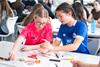 Students taking part in activities at Renishaw’s STEM Centre, Miskin, South Wales