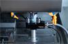 NC4+ Blue F100 measuring a tool on machine with laser beam