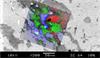 SEM and Raman overlay of a geological sample