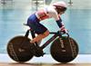 British Cycling with Renishaw 3D printed titanium and aluminium handlebar (image courtesy of SWPix)