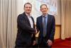 Nick Weston, General Manager at Renishaw and Sir John Ball FRSE, President of the RSE