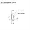 ADTi-100 dimensions - end view