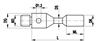 A-5004-0255 - M3 &#216;3 mm tungsten carbide cylinder, L 13 mm, ML 4 mm, for Zeiss applications