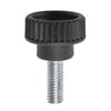 AATK-6 - 16 mm long plastic knurled head screw with M6 thread