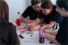 Students taking part in activities at Renishaw’s STEM Centre, Miskin, South Wales