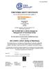 Functional Safety certificate - Renishaw UK SIRA CASS 00023/03 IEC61508 and ISO13849