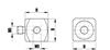 A-5555-1892 - M5 titanium cube, 13 g, for Zeiss Applications