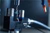 NC4+ Blue F100 on machine demonstrating tool measurement capability