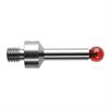 A-5000-7549 - M4 &#216;3 mm ruby ball, stainless steel stem, L 18.5 mm, EWL 13 mm