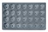 R-TC-300200 - 305 mm &#215; 190 mm &#215; 25 mm small component tray to hold M6, M8 and 1/4-20 components